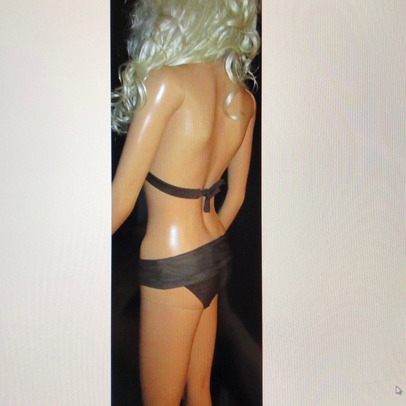 Victoria's Secret Brass on Brown Foldover Bikini S - Picture 2 of 4